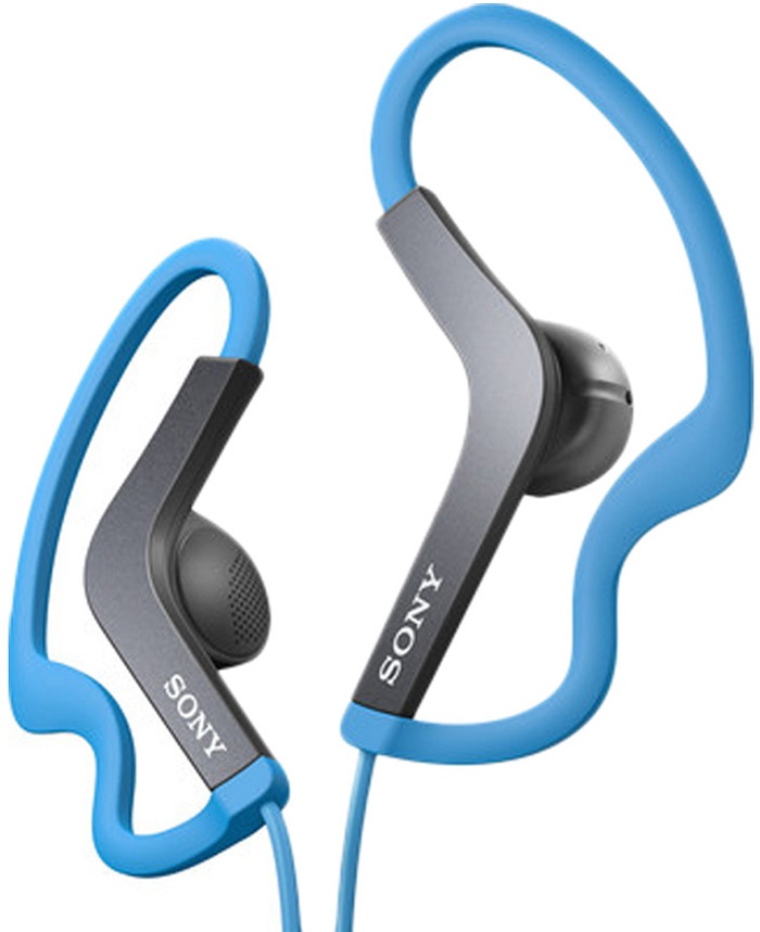 Sony MDRAS200 Sports InEar Headphones Without Mic (Blue) Buy Sony