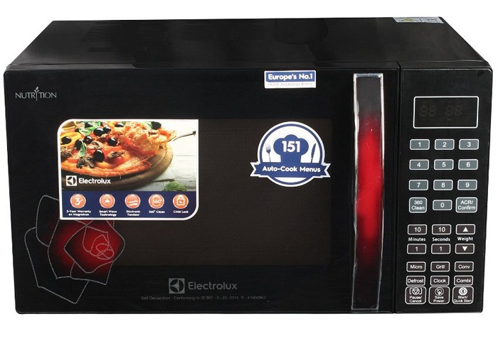 electrolux nutrition microwave oven