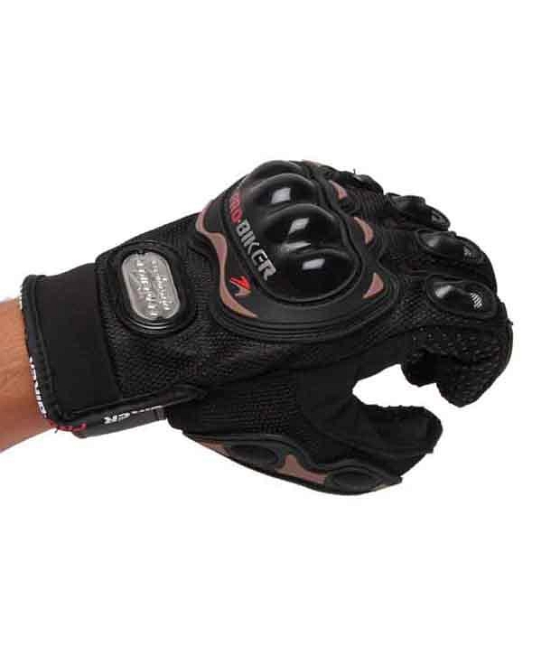 Pro Biker Bike Riding Gloves with Fingers and Knucle Protection