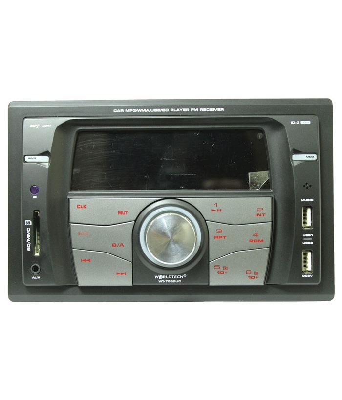 Worldtech Deckless Car Music System WT7555Uc With Speaker Buy Worldtech Deckless Car Music