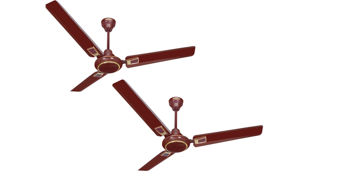 ACTIVA 48 Galaxy Deco 5 Star Ceiling Fan Brown - Pack Of Two Price in